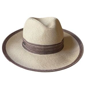 Karen Keith Woven Sun Hat Beach Fedora Style, Ladies Medium